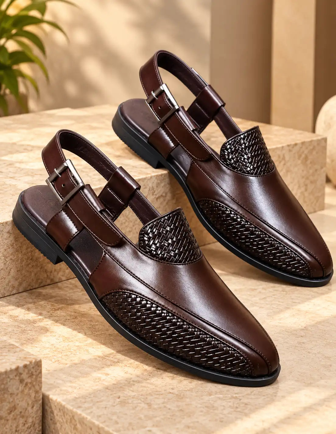 Premium Woven Peshawari Sandals for Men