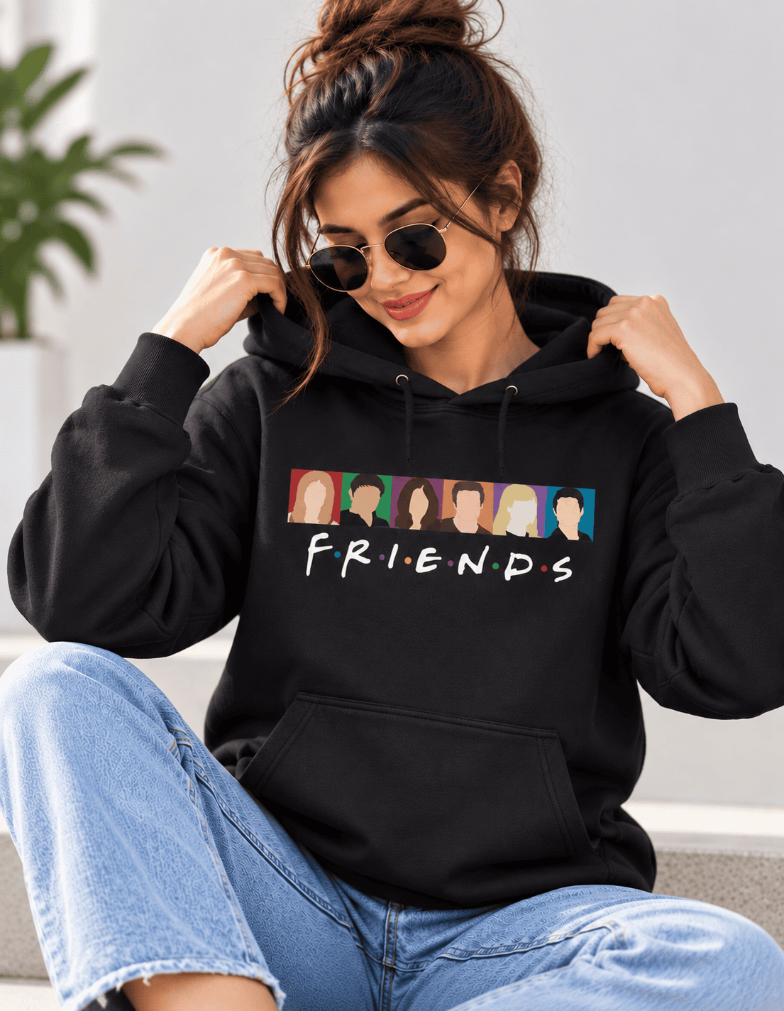 F.R.I.E.N.D.S. Friends Web Series Hoodies for Women-FunkyTeesClub