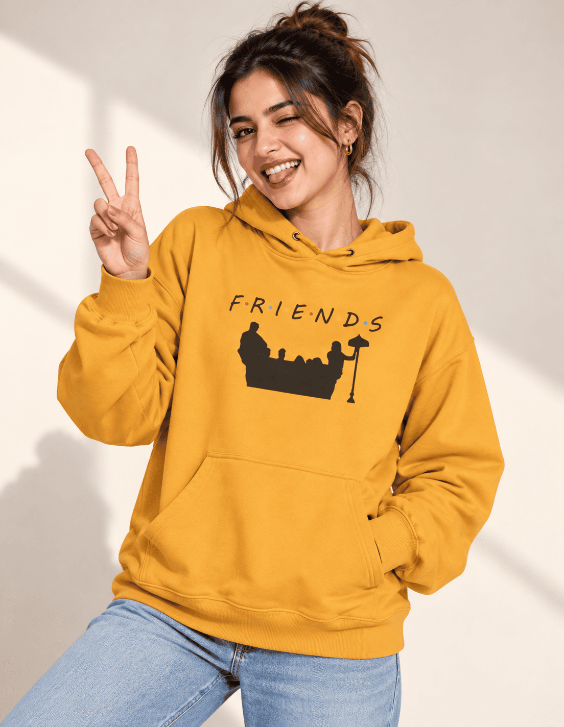 Friends Web Series Hoodies for Women-FunkyTeesClub