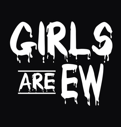 FunkyTradition Black Round Neck Girls Are Ew Men Half Sleeves T-Shirt