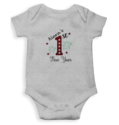 Customized Name First New Year Rompers for Baby Girl- FunkyTeesClub