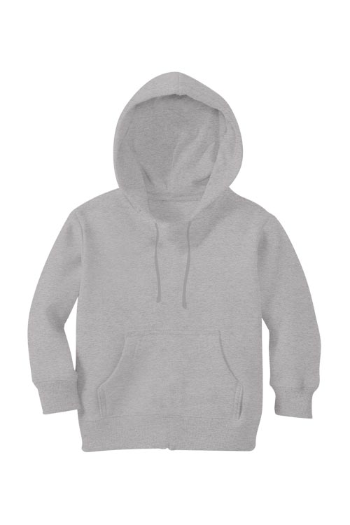Girl Plain Grey Hoodie-FunkyTeesClub