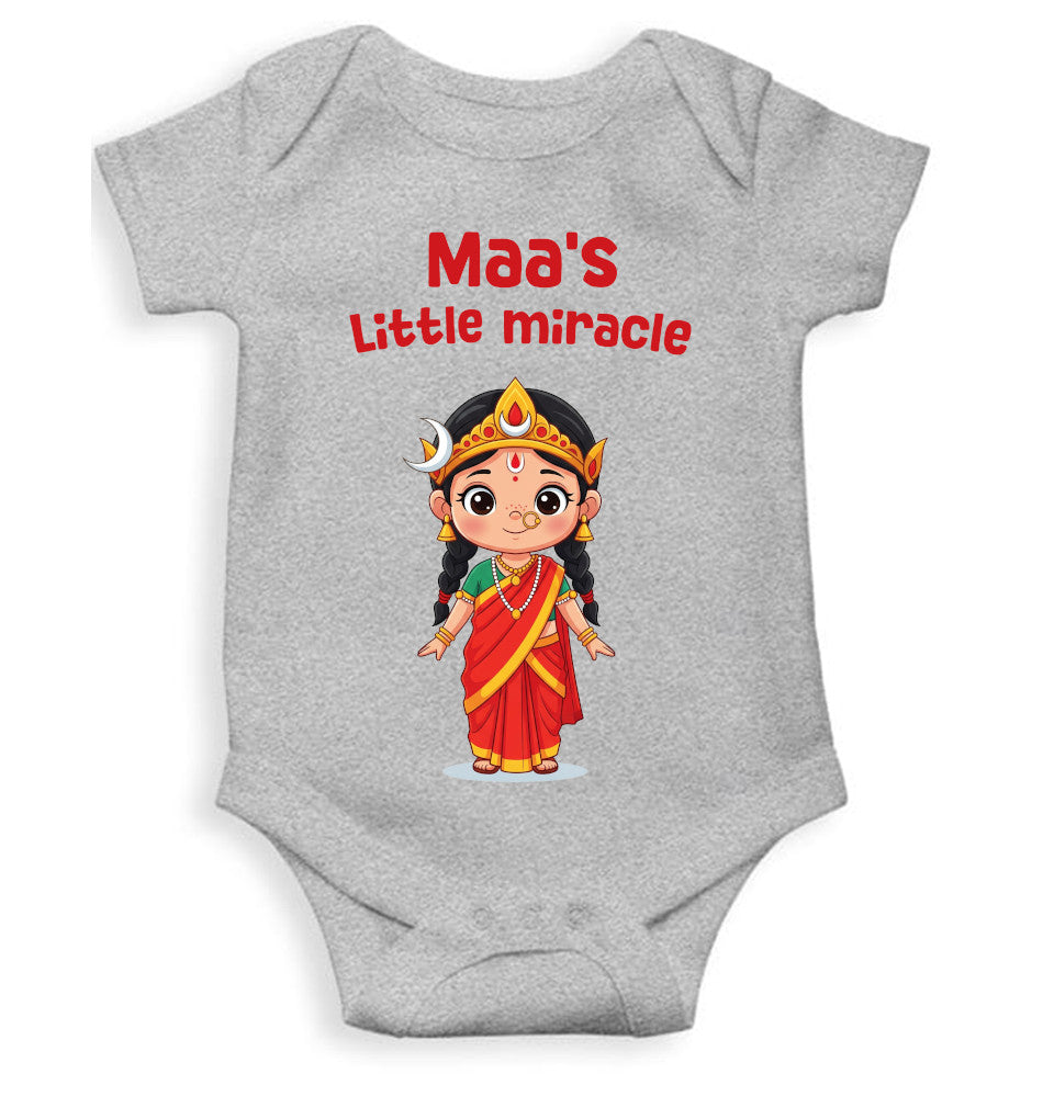 Maas Little Miracle Durga Pooja Rompers for Baby Girl- FunkyTeesClub