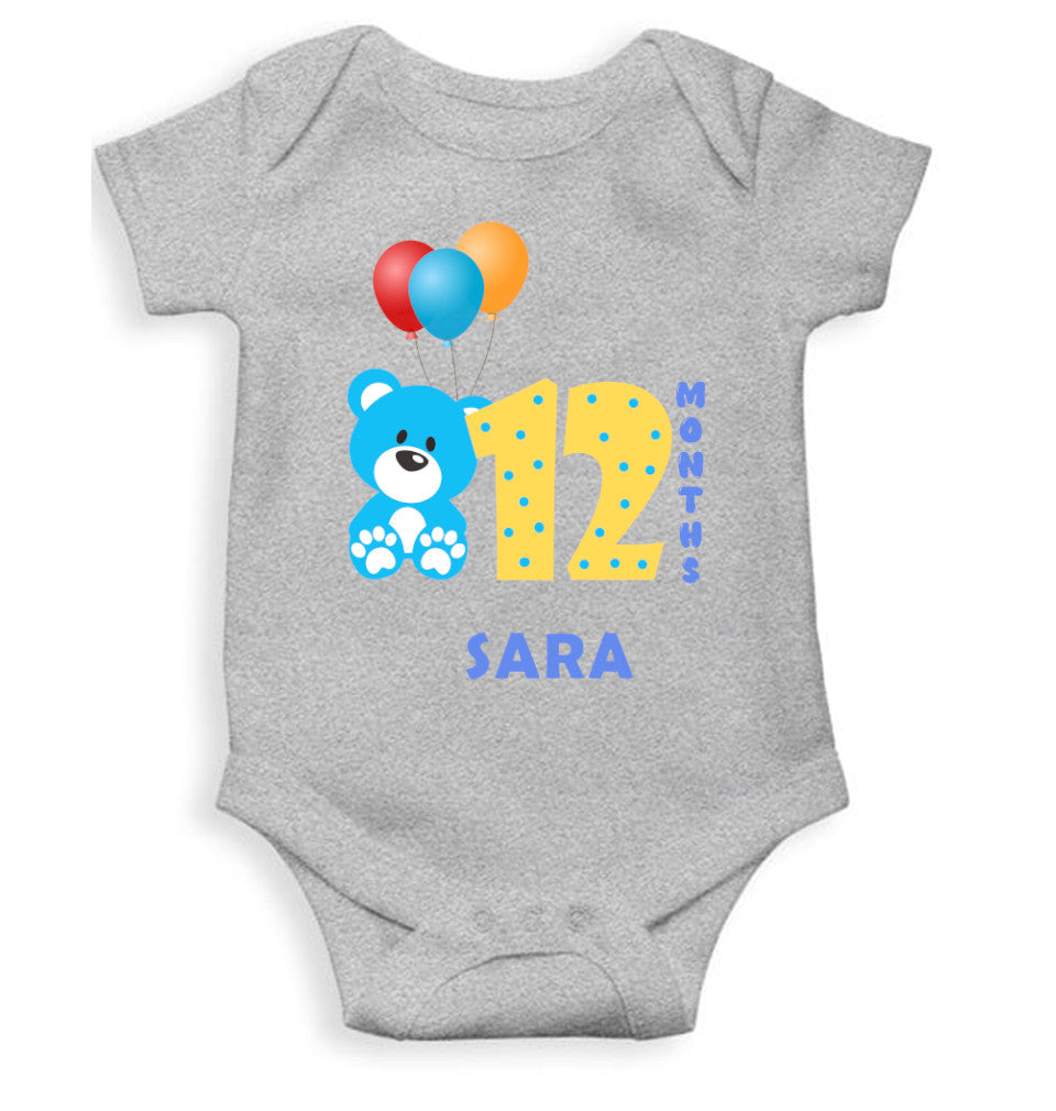 Custom Name Twelfth Rompers for Baby Girl- FunkyTeesClub