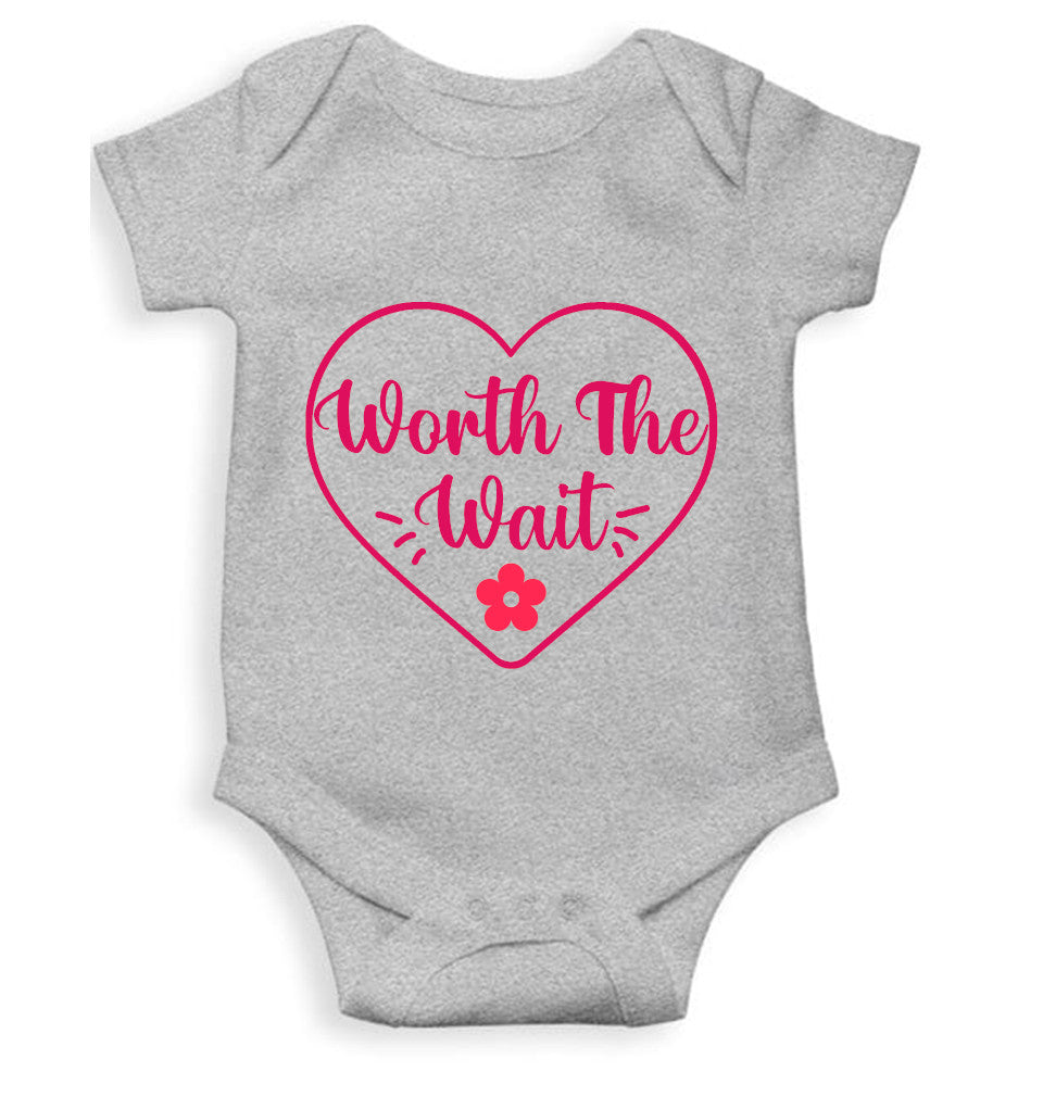 Worth The Wait Cute New Born Rompers for Baby Girl- FunkyTeesClub