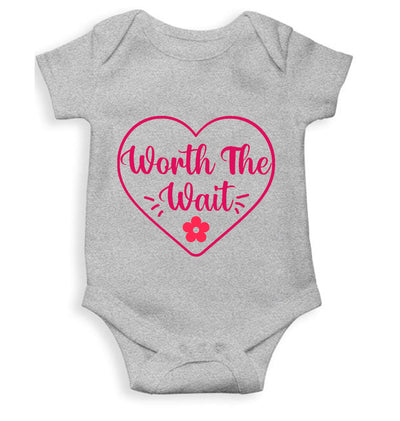 Worth The Wait Cute New Born Rompers for Baby Girl- FunkyTeesClub