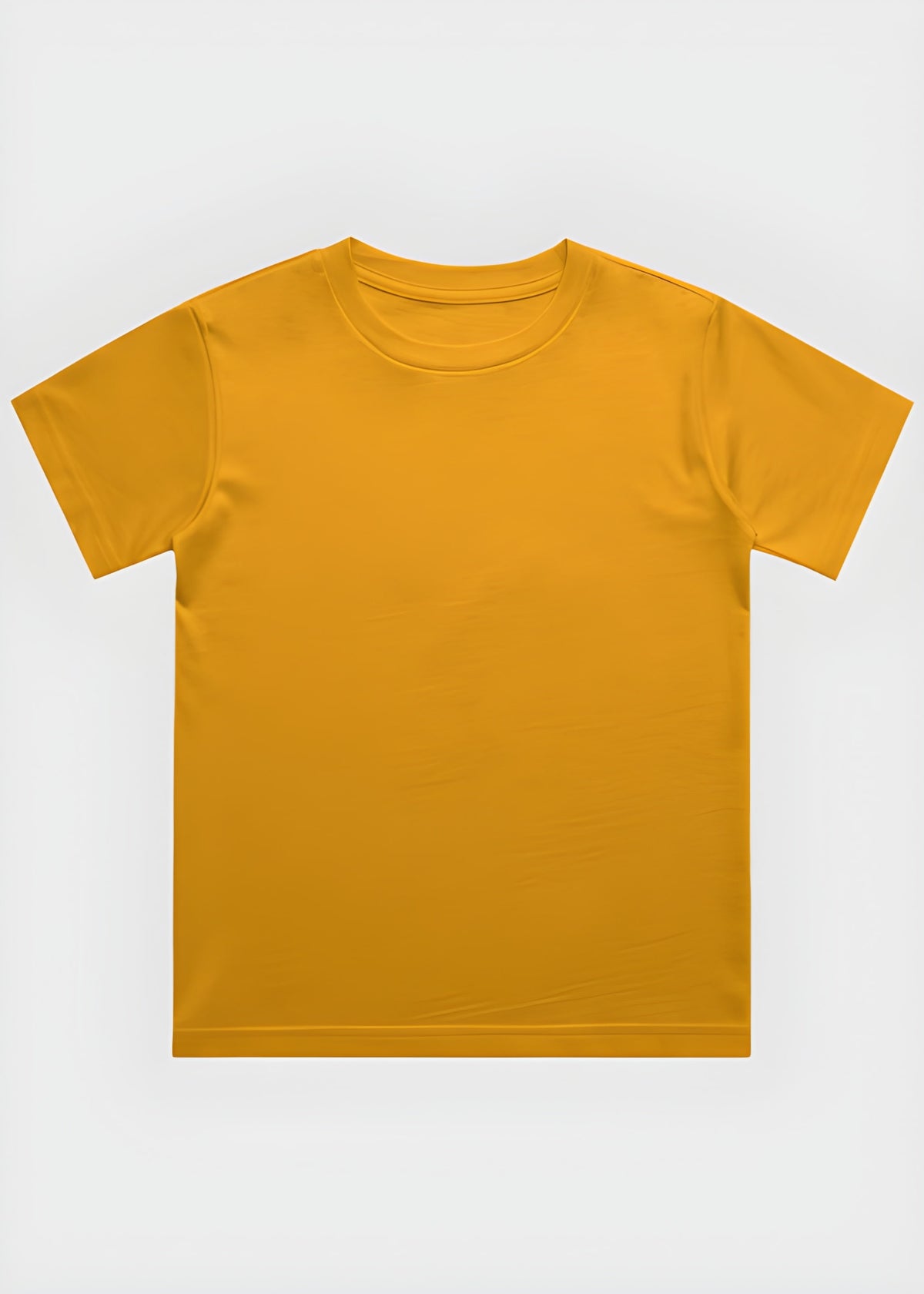 Golden Yellow t-shirt on a white background