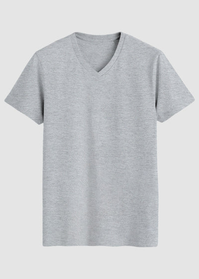 Gray t-shirt on a light gray background