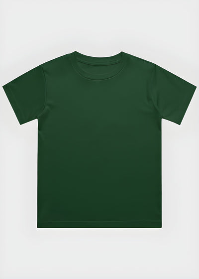 Green t-shirt on a white background
