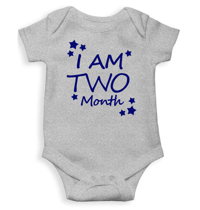 I Am Two Months Rompers for Baby Girl- FunkyTeesClub