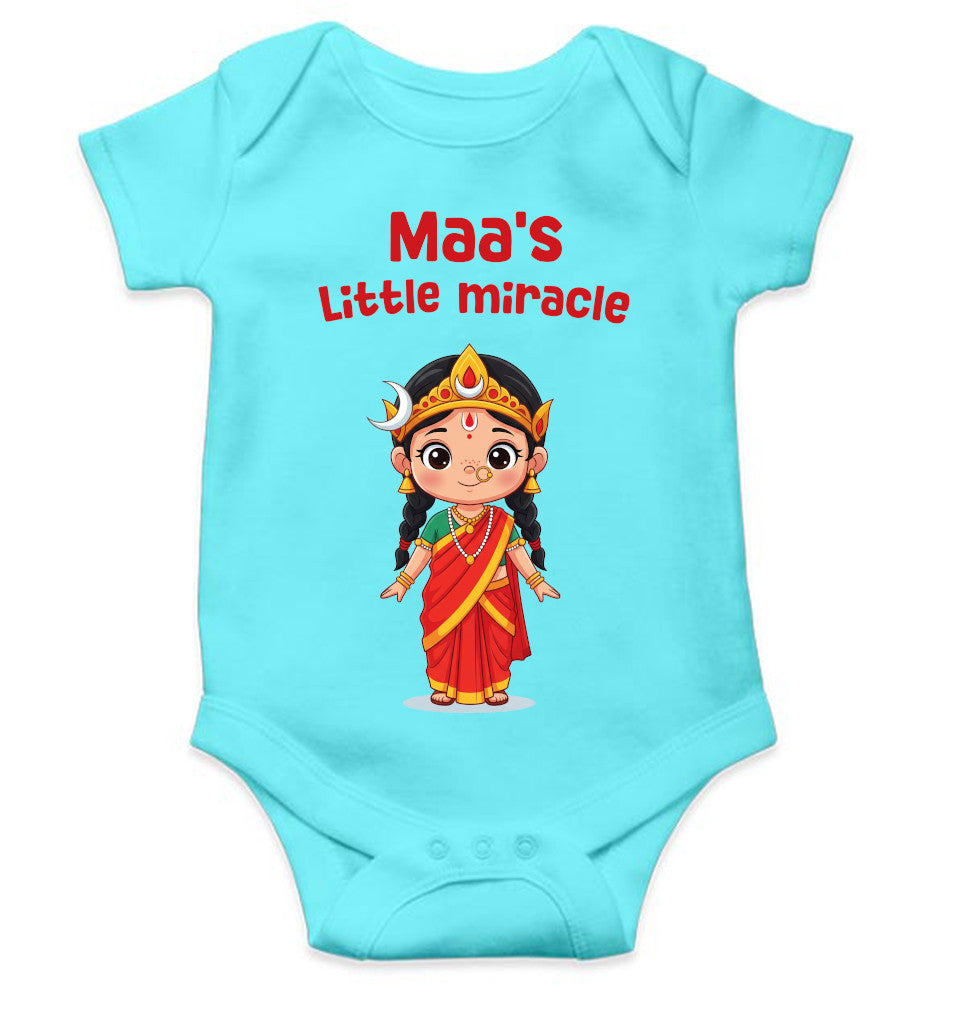 Maas Little Miracle Durga Pooja Rompers for Baby Girl- FunkyTeesClub