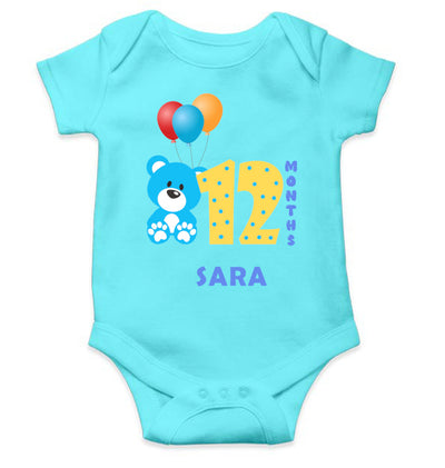 Custom Name Twelve Rompers for Baby Girl- FunkyTeesClub