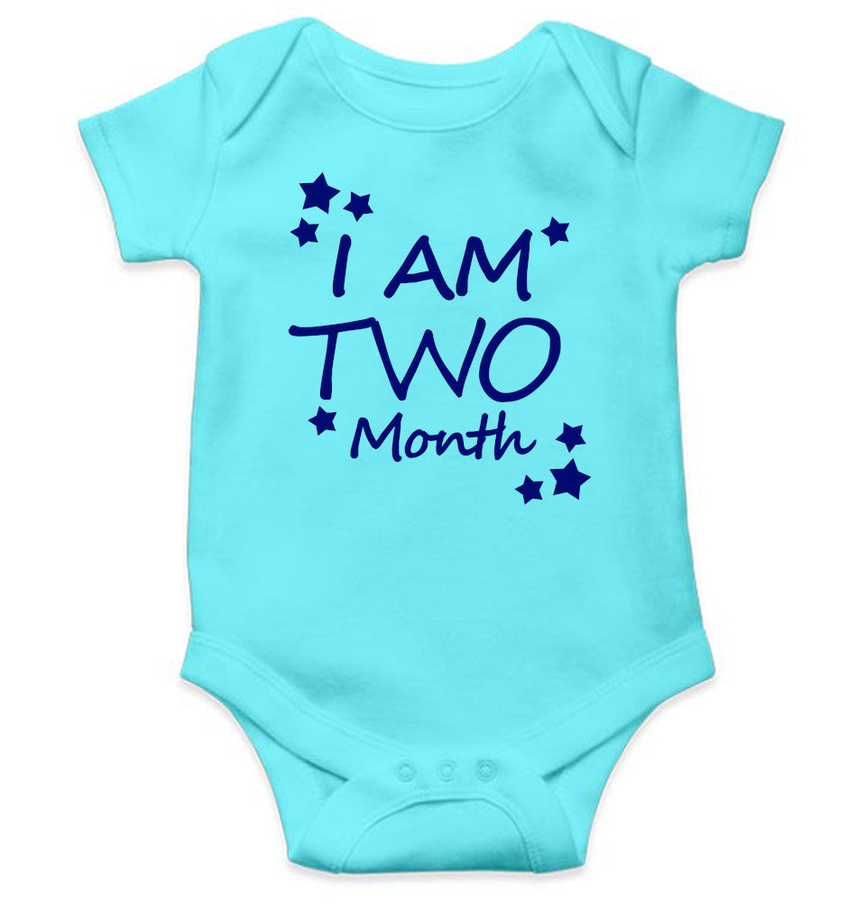 I Am Two Months Rompers for Baby Boy- FunkyTeesClub