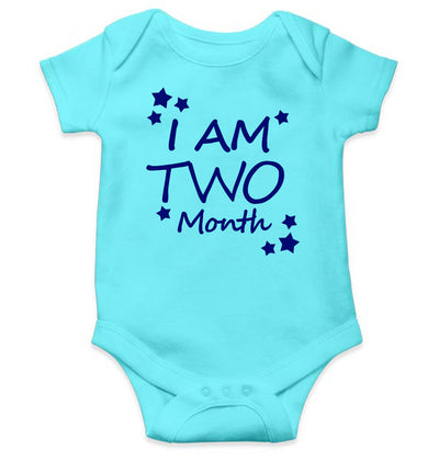I Am Two Months Rompers for Baby Girl- FunkyTeesClub
