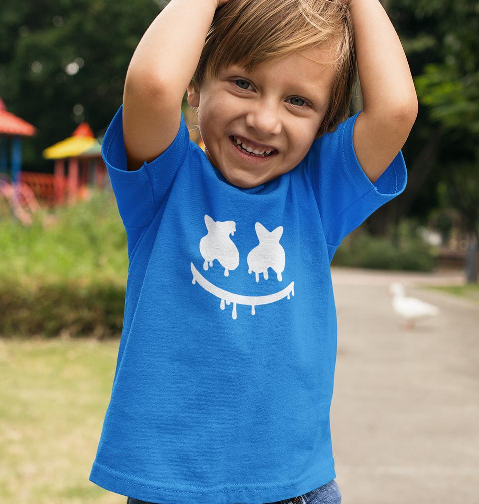Marshmello Logo Half Sleeves T-Shirt for Boy-FunkyTeesClub