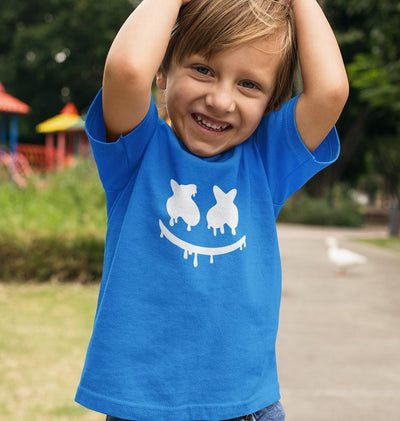 Marshmello Logo Half Sleeves T-Shirt for Boy-FunkyTeesClub