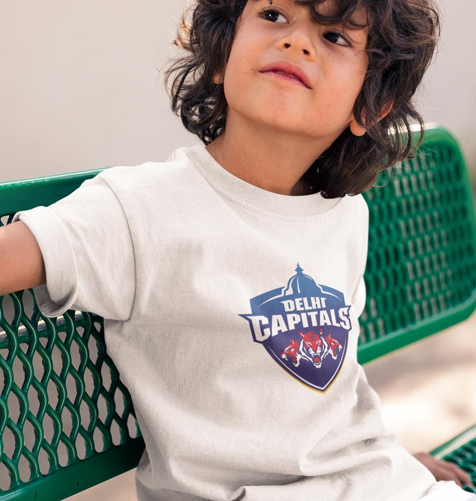 IPL DC Delhi Capitals Half Sleeves T-Shirt for Boys and Kids-FunkyTeesClub