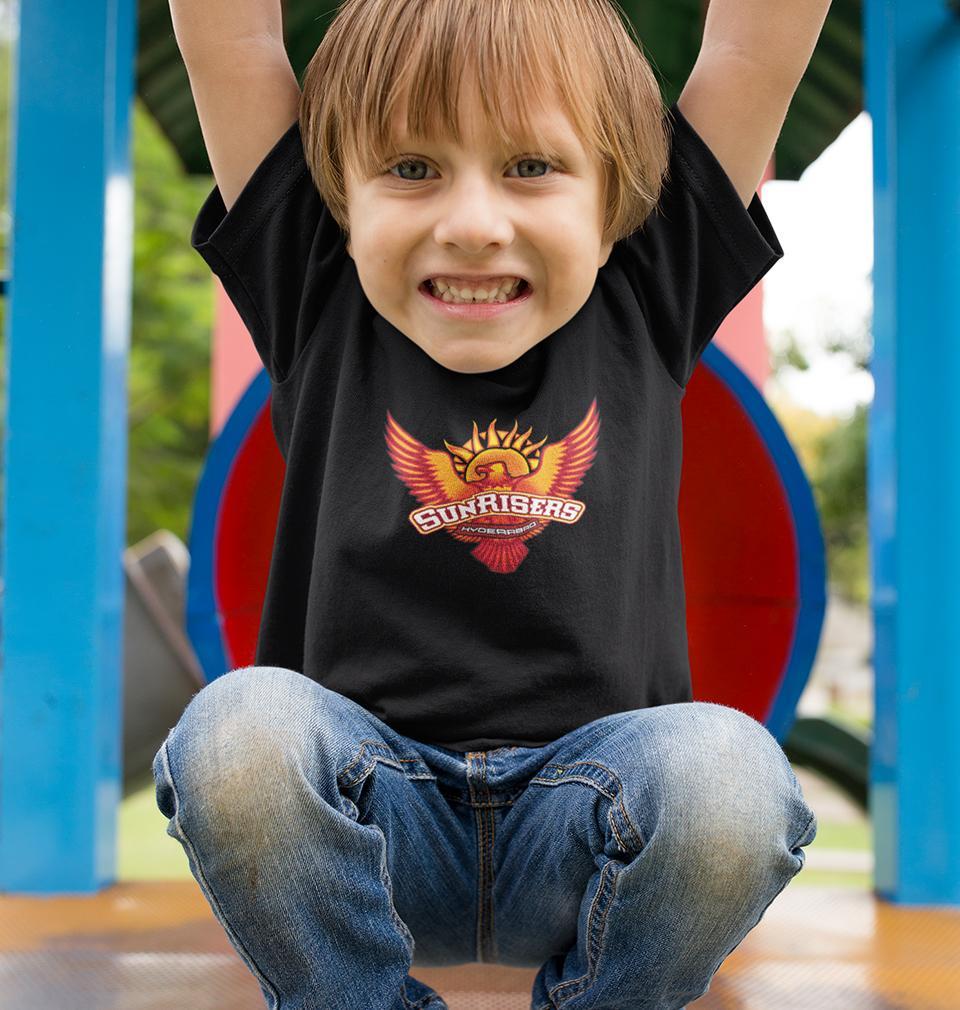 IPL SRH Sunrisers Hyderabad Half Sleeves T-Shirt for Boys and Kids-FunkyTeesClub
