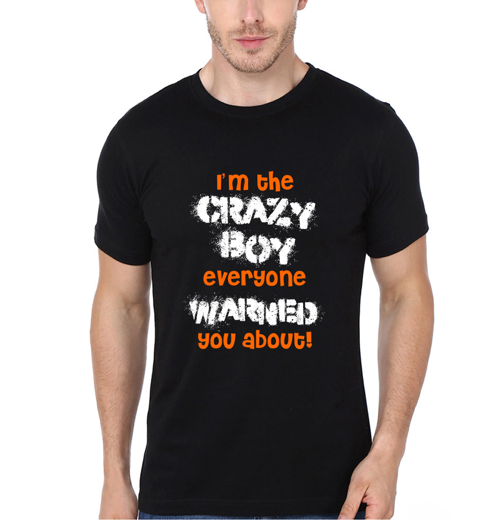 Crazy Boy Girl Couple Half Sleeves T-Shirts -FunkyTeesClub