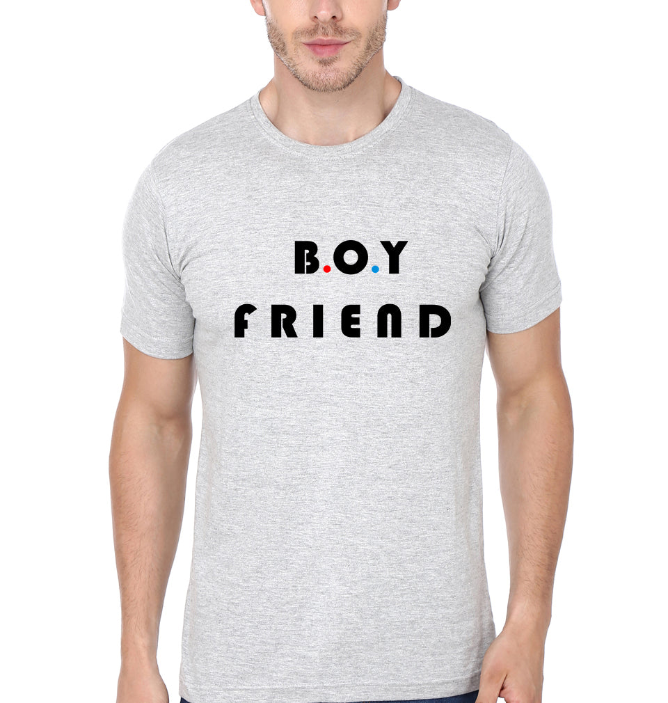Boy Friend Girl Friend Couple Half Sleeves T-Shirts -FunkyTeesClub