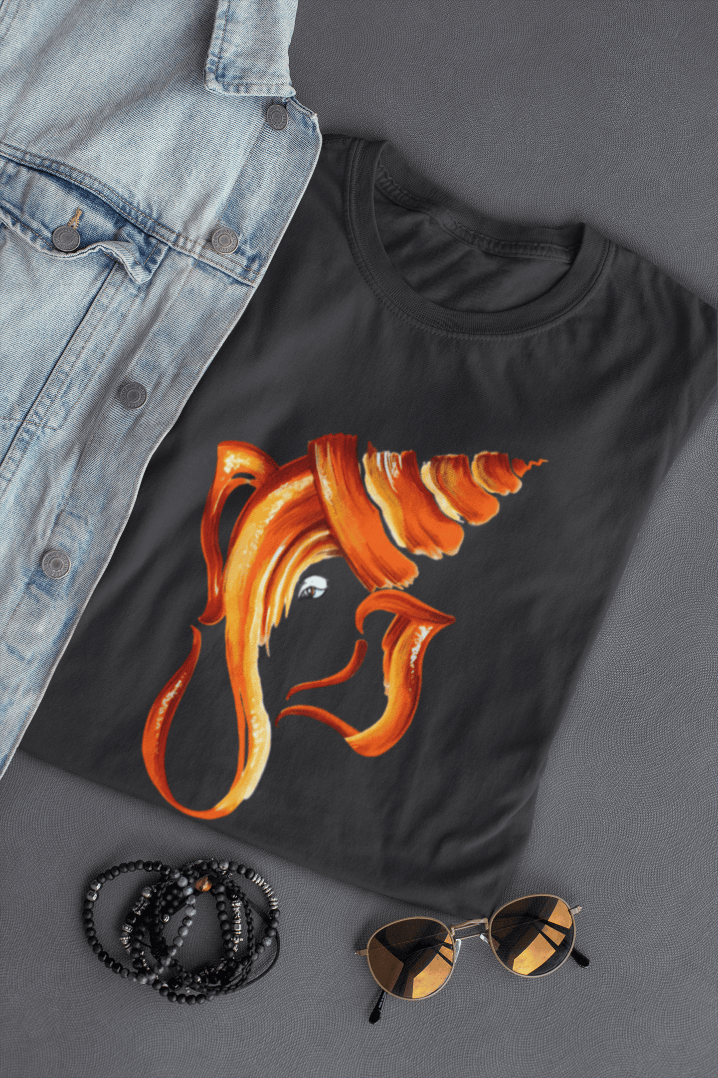 Men’s Ganpati Bappa devotional graphic T-shirt in black colour