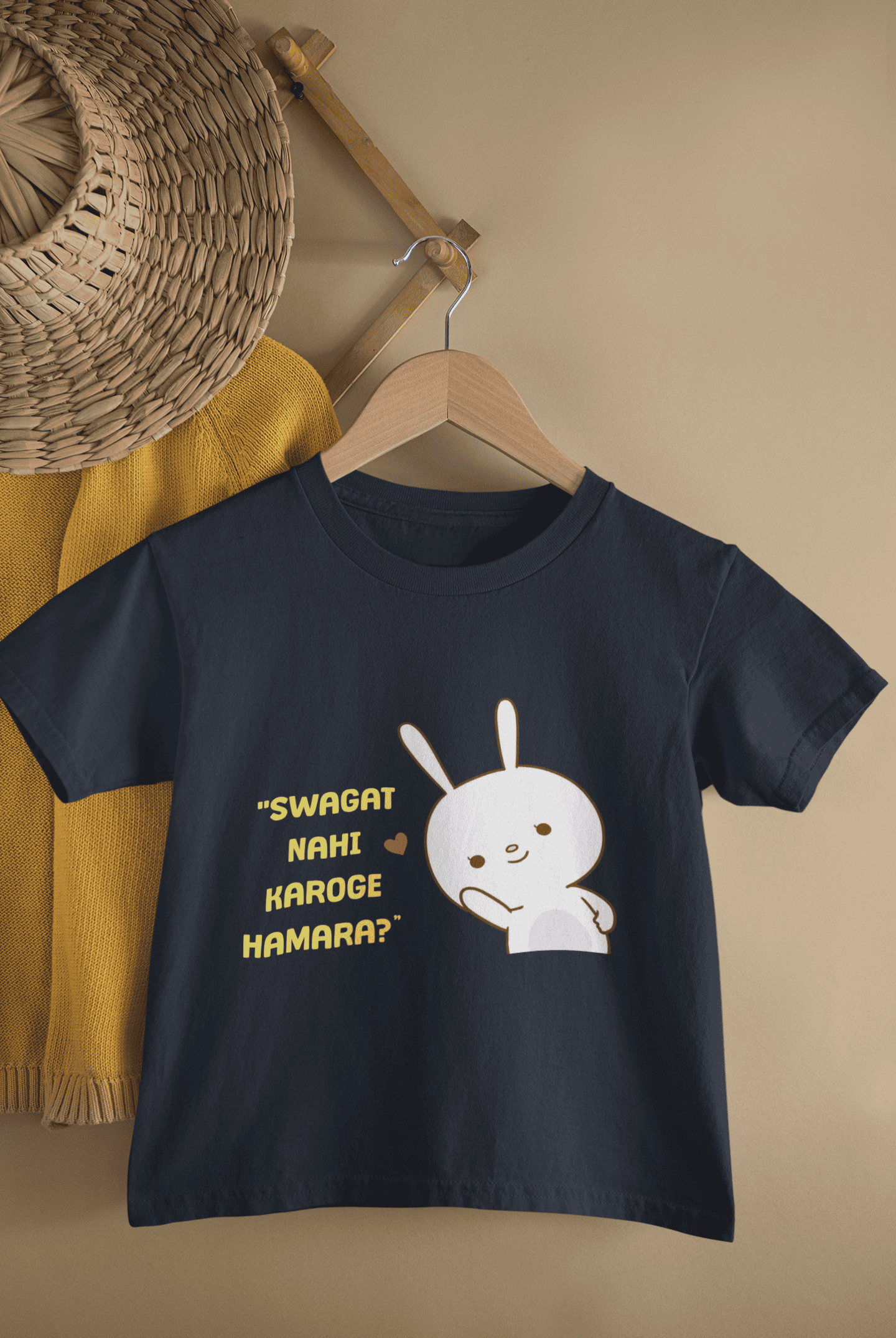 Swagat Nahi Karoge Hamara New Born Half Sleeves T-Shirt For Girls -FunkyTeesClub