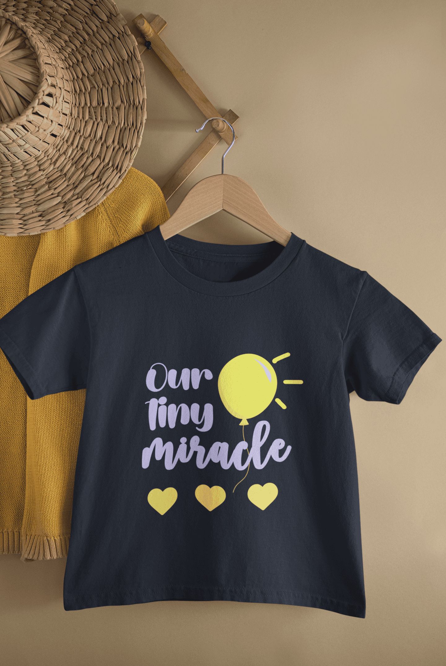 Our Tiny Miracle New Born Half Sleeves T-Shirt for Boys -FunkyTeesClub