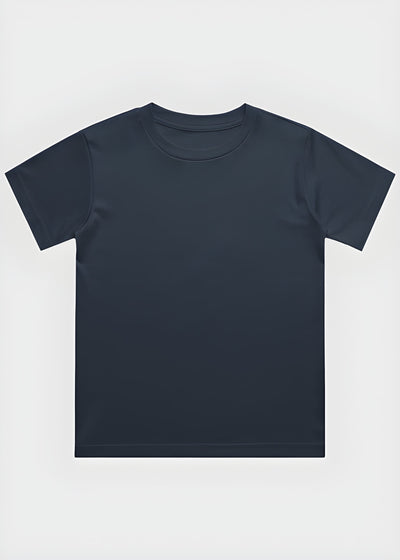 Navy Blue t-shirt on a white background