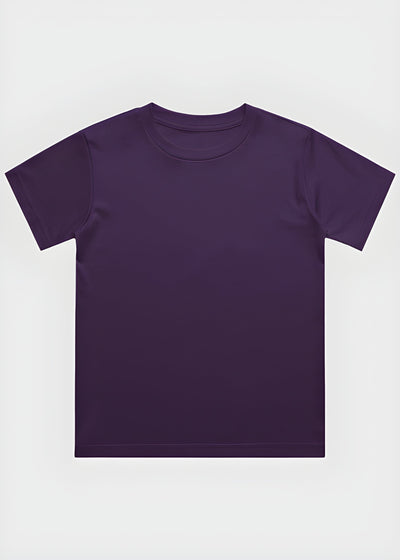 Plain Purple t-shirt on a white background