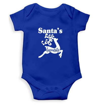 Santas Favorite Christmas Rompers for Baby Girl- FunkyTeesClub