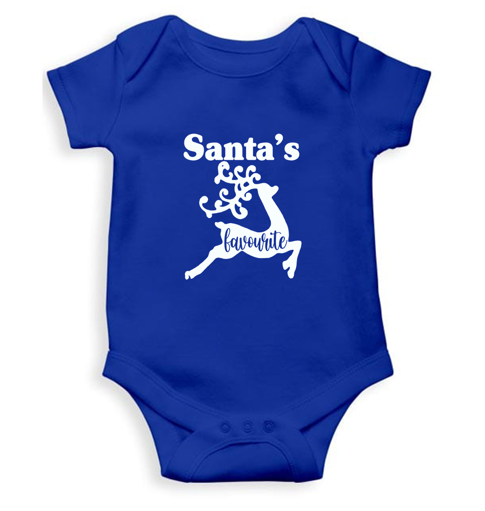 Santas Favorite Christmas Rompers for Baby Girl- FunkyTeesClub