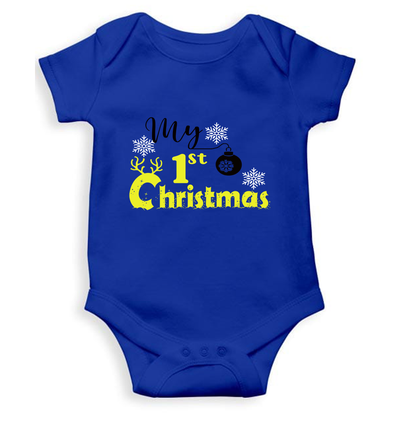 First Christmas Rompers for Baby Girl- FunkyTeesClub