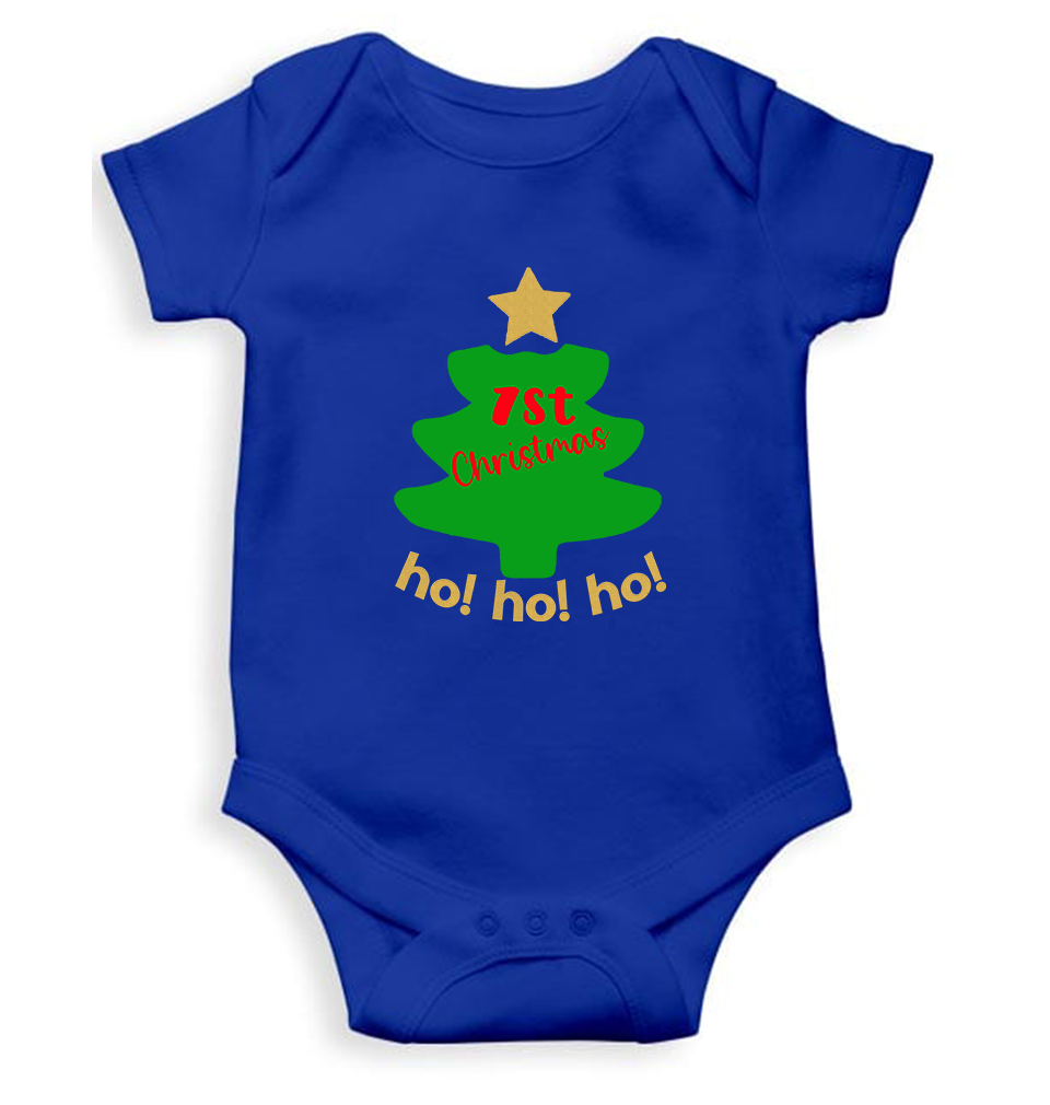 Ho Ho Ho Christmas Rompers for Baby Girl- FunkyTeesClub