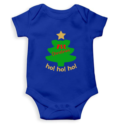 Ho Ho Ho Christmas Rompers for Baby Girl- FunkyTeesClub