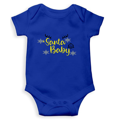 Santa Baby Christmas Rompers for Baby Boy- FunkyTeesClub