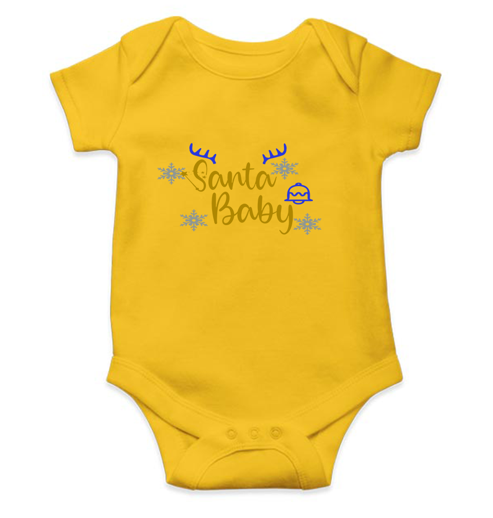 Santa Baby Christmas Rompers for Baby Girl- FunkyTeesClub