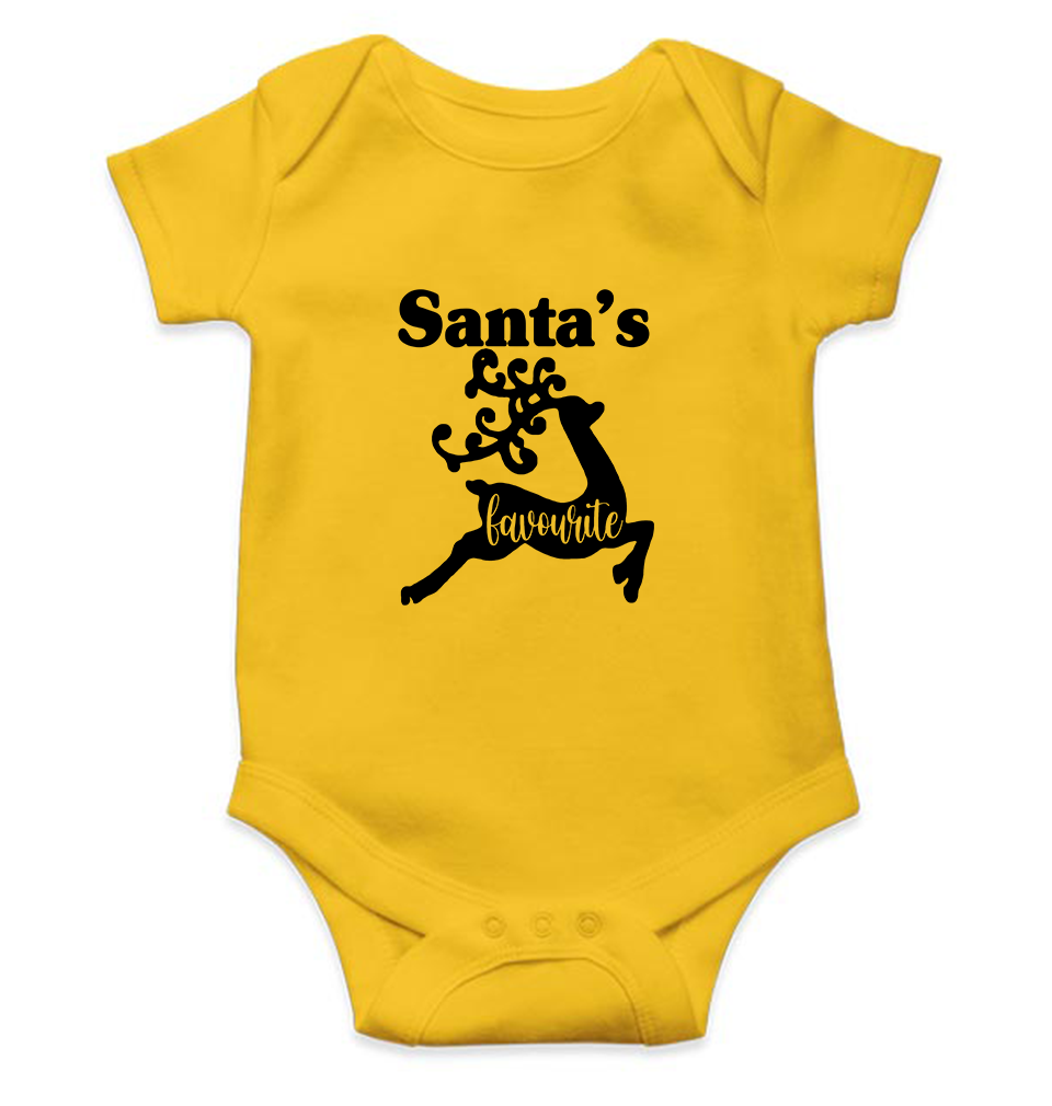 Santas Favorite Christmas Rompers for Baby Girl- FunkyTeesClub