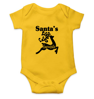 Santas Favorite Christmas Rompers for Baby Girl- FunkyTeesClub