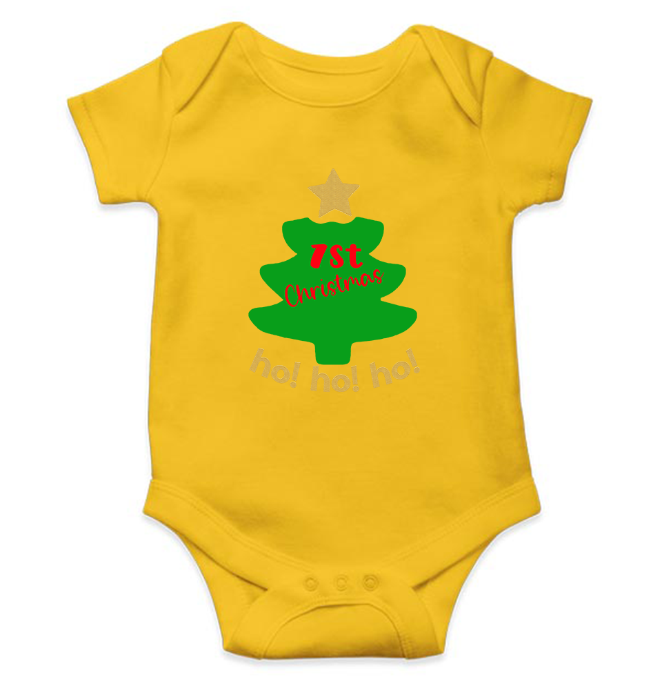 Ho Ho Ho Christmas Rompers for Baby Girl- FunkyTeesClub
