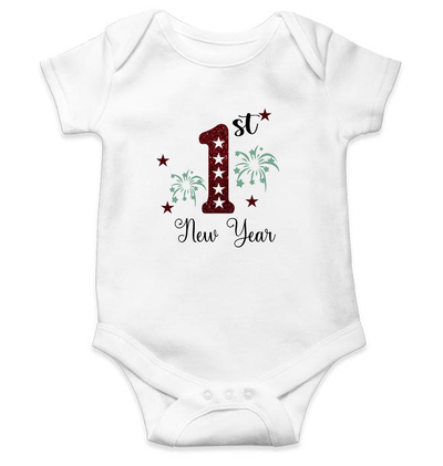 First New Year Rompers for Baby Girl- FunkyTeesClub