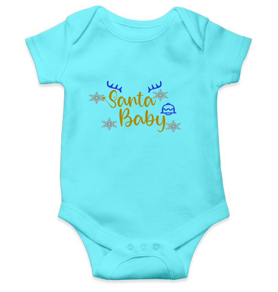 Santa Baby Christmas Rompers for Baby Boy- FunkyTeesClub