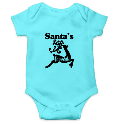 Santas Favorite Christmas Rompers for Baby Boy- FunkyTeesClub