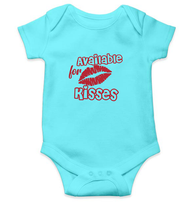 Available For Kisses New Year Rompers for Baby Boy- FunkyTeesClub