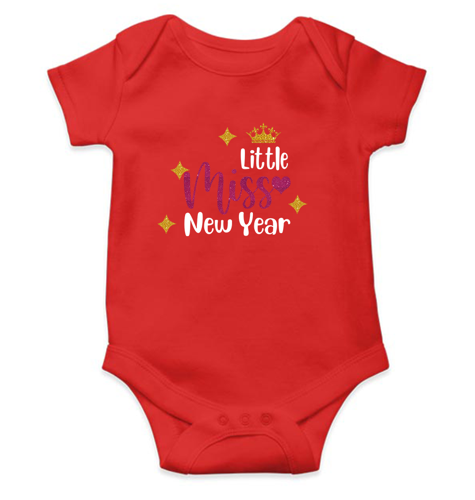 Little Miss New Year Rompers for Baby Girl- FunkyTeesClub