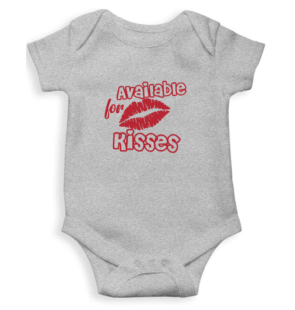 Available For Kisses New Year Rompers for Baby Boy- FunkyTeesClub