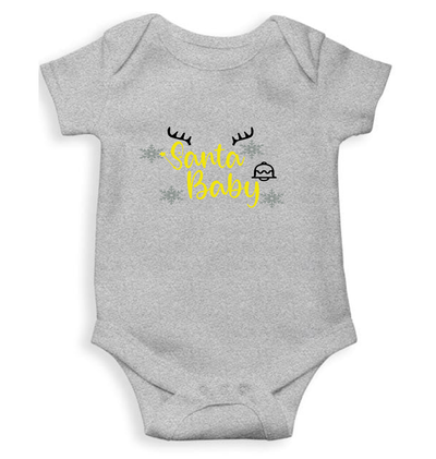 Santa Baby Christmas Rompers for Baby Boy- FunkyTeesClub