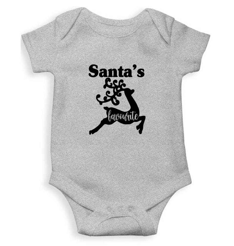 Santas Favorite Christmas Rompers for Baby Boy- FunkyTeesClub