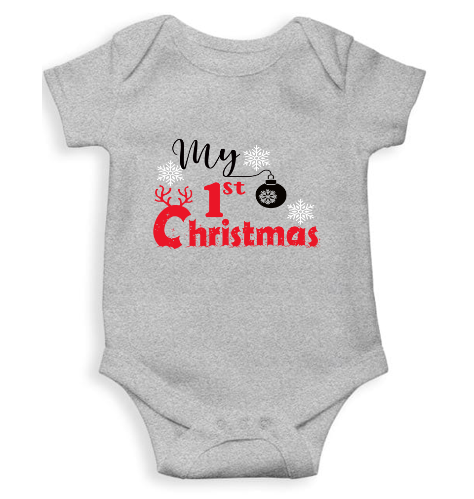 First Christmas Rompers for Baby Girl- FunkyTeesClub