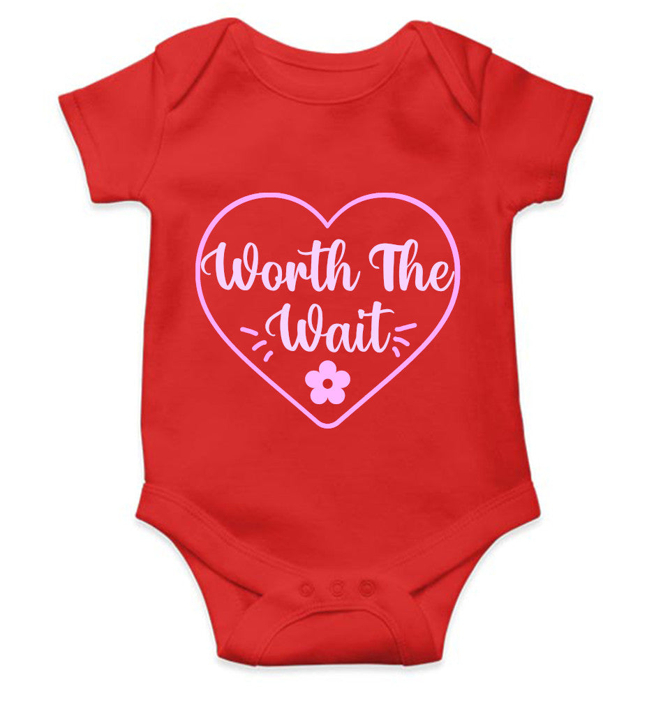 Worth The Wait Cute New Born Rompers for Baby Girl- FunkyTeesClub