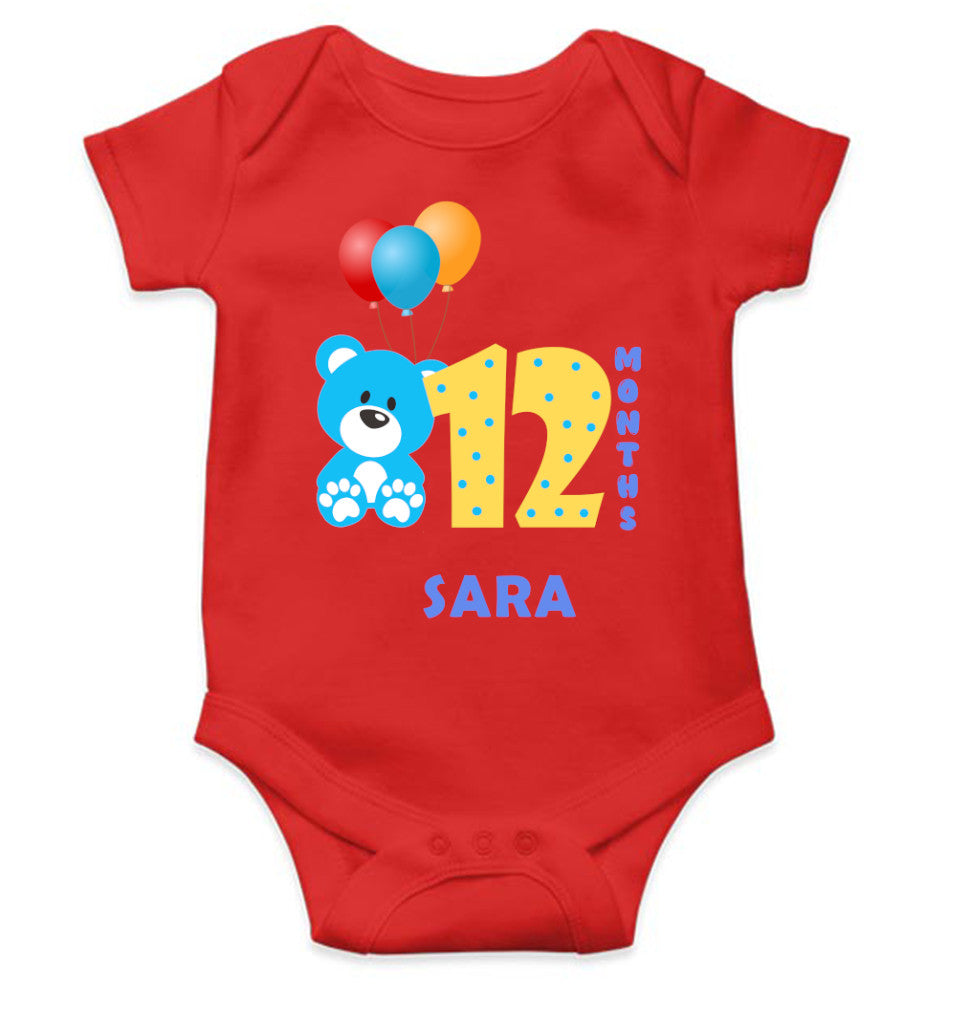 Custom Name Twelfth Rompers for Baby Girl- FunkyTeesClub